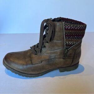 Rock & Candy Women's Lace Up Ankle Boots Brown Size 7